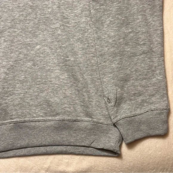 Spyder Men’s Light Grey Fleece Crew Neck Sweatshirt Size XLarge NWT - Picture 10 of 12